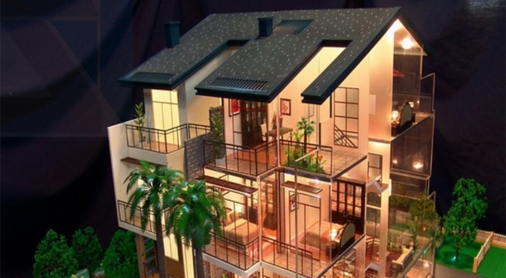 Mô hình biệt thự giúp kiến trúc sư hình dung rõ ràng về tổng thể